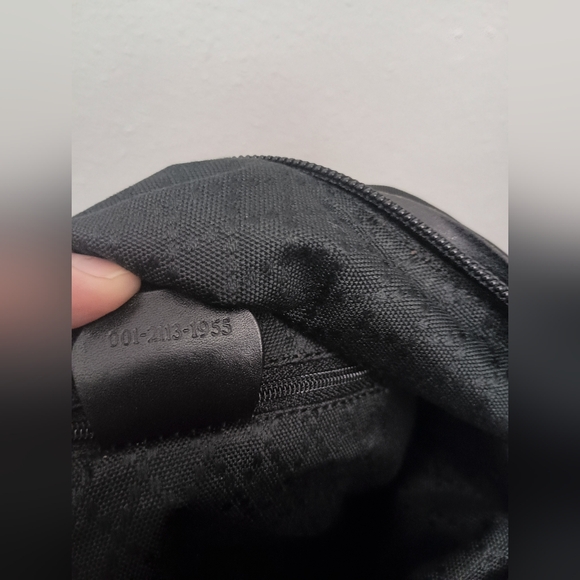 Gucci Shoulder Bag Nylon Leather Half Moon - Picture 14 of 15